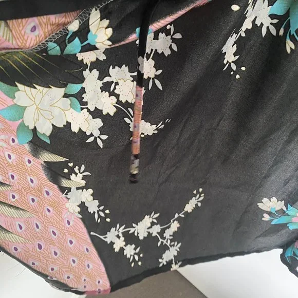 AS NEW SAM WELL SILK LONG ROBE/KIMINO JACKET - ONE SIZE - Picture 14 of 16